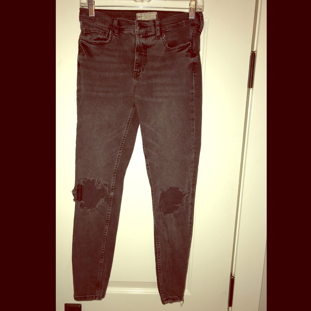 ripped black jeans